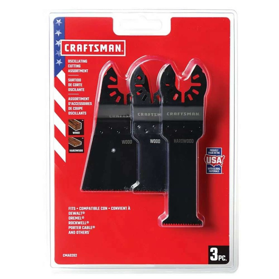 Power Tools * | Craftsman Oscillating Tool Accessories 3-Pack High Carbon Steel Oscillating Tool Blade