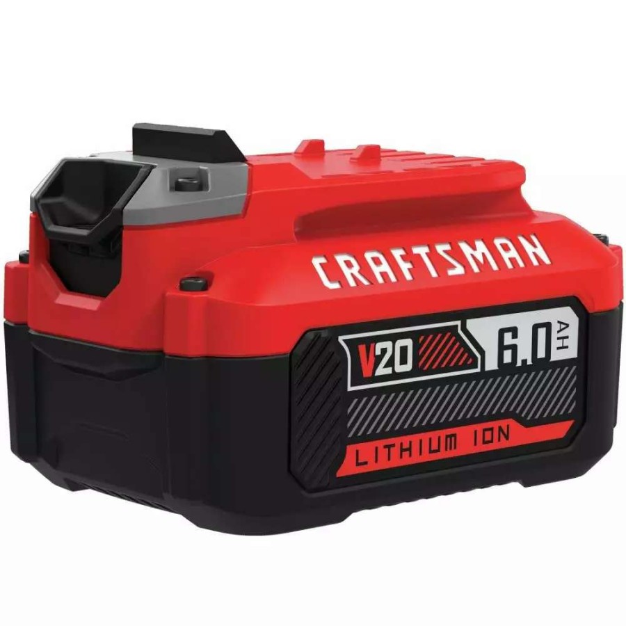 Power Tool Accessories * | Craftsman Power Tool Batteries & Chargers V20 20-Volt Max 6 Amp-Hour Lithium Power Tool Battery