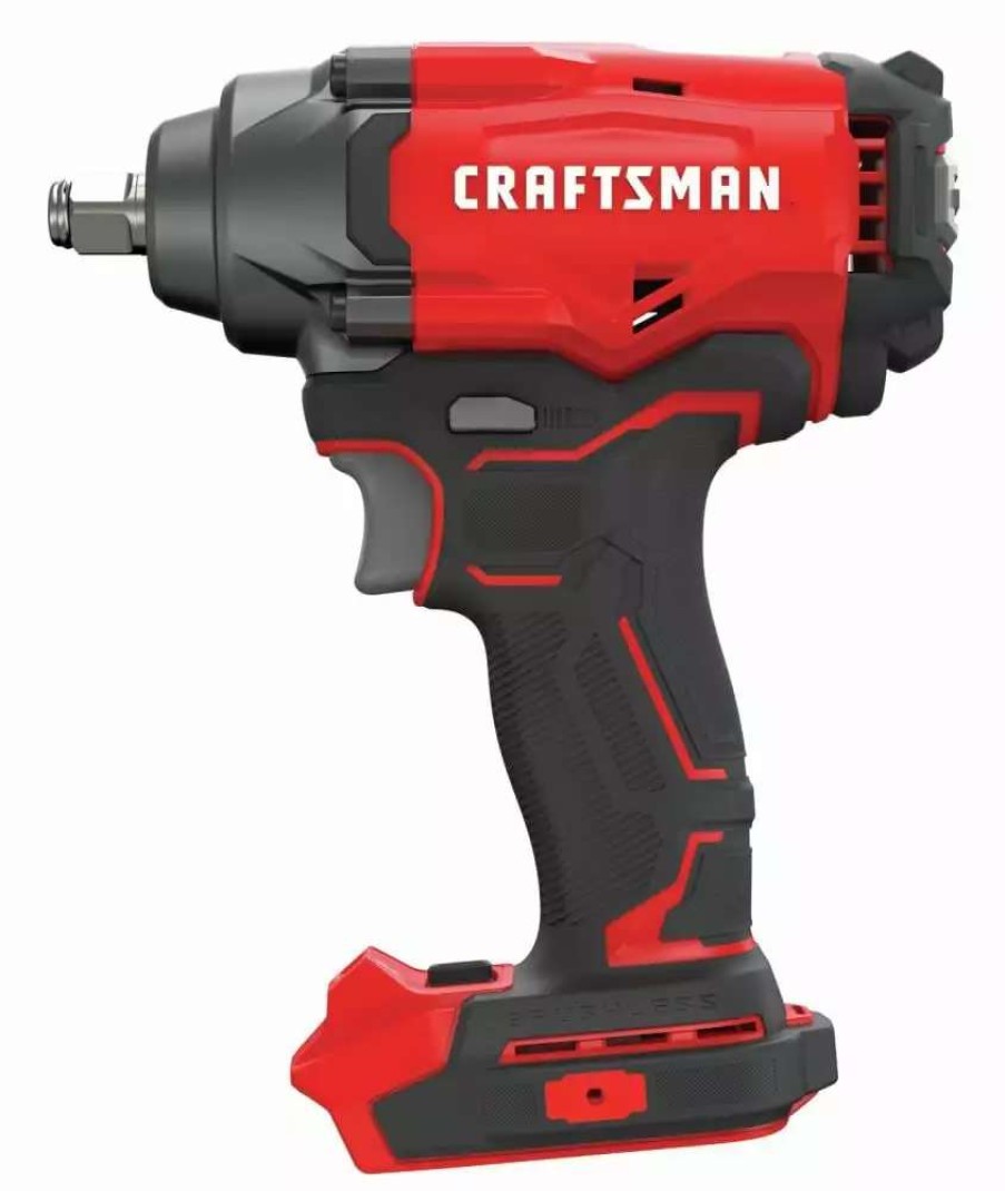 Power Tools * | Craftsman Impact Wrenches V20-Amp 20-Volt Max Variable Speed Brushless 1/2-In Drive Cordless Impact Wrench (Tool Only)