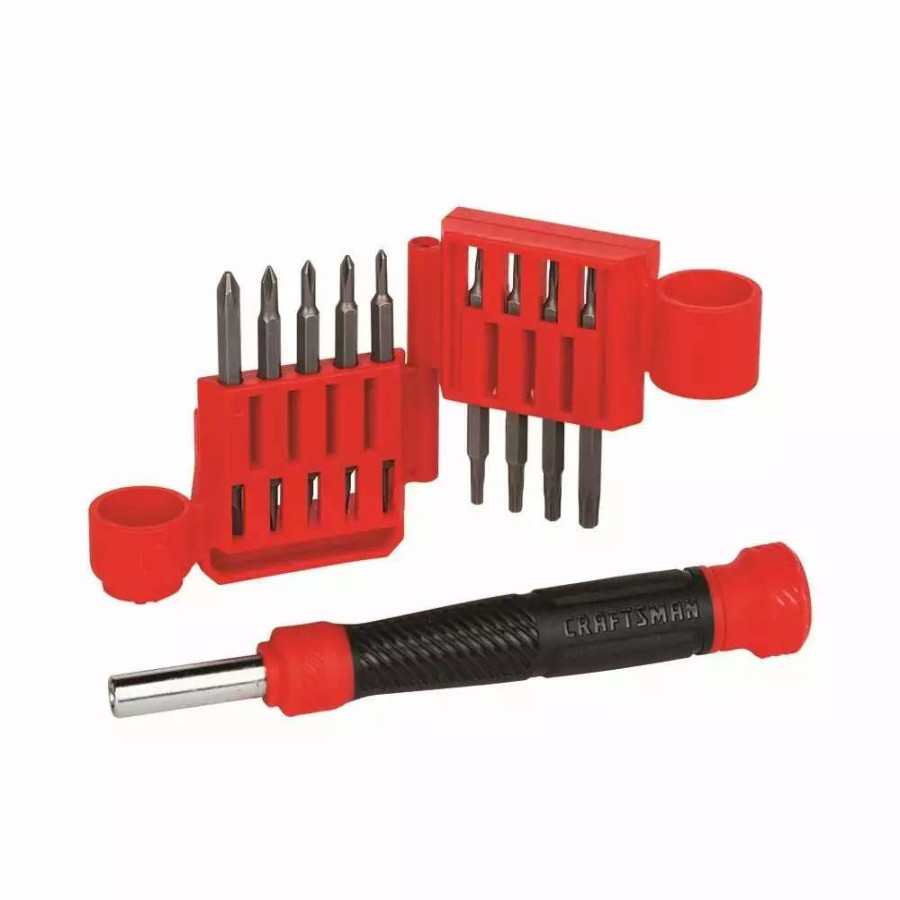 Hand Tools * | Craftsman Screwdrivers Precision 18-Piece Bi-Material Handle Set Multi-Bit Screwdriver Set