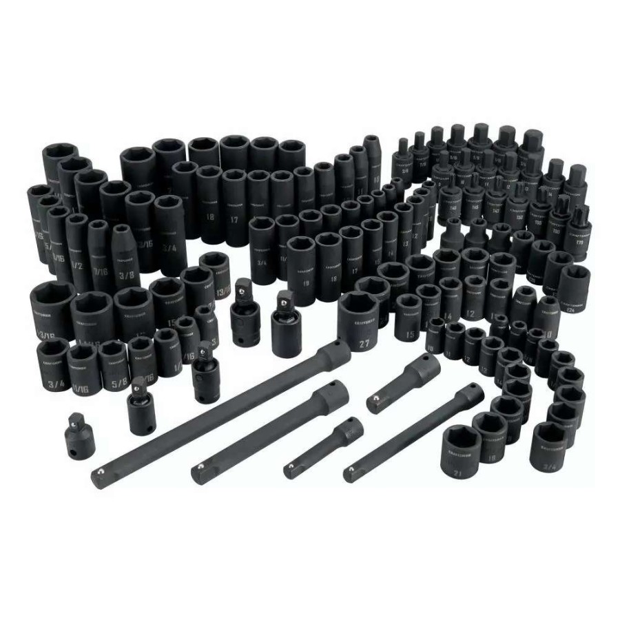 Hand Tools * | Craftsman Mechanics Tool Sets Cm 130Pc Impact Socket And Ac Set