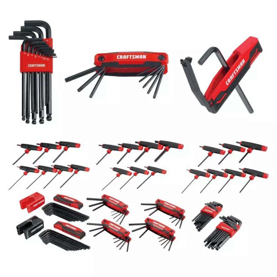 Hand Tools * | Craftsman Hex Keys & Torx Keys 100-Key Standard (Sae) And Metric Combination Hex Key Set