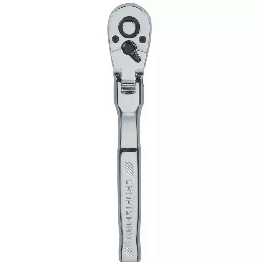 Hand Tools * | Craftsman Ratchets & Ratchet Sets 72-Tooth 3/8-In Drive Quick-Release Flexible Head Standard Ratchet