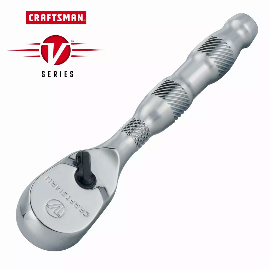 Hand Tools * | Craftsman Ratchets & Ratchet Sets V-Series 80-Tooth 1/4-In Drive Standard Ratchet